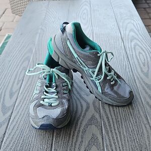 Asics Gel Sonoma Running Shoes /sneakers - teal / gray women's size 8.5 (T4F7Q)